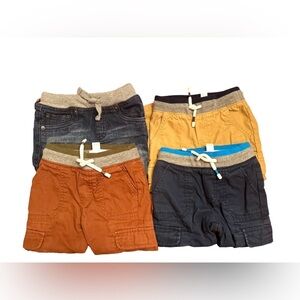 4 Pair Lot Cat & Jack Drawstring Pants |3 Cargo | 1 Lined Jeans 18 months